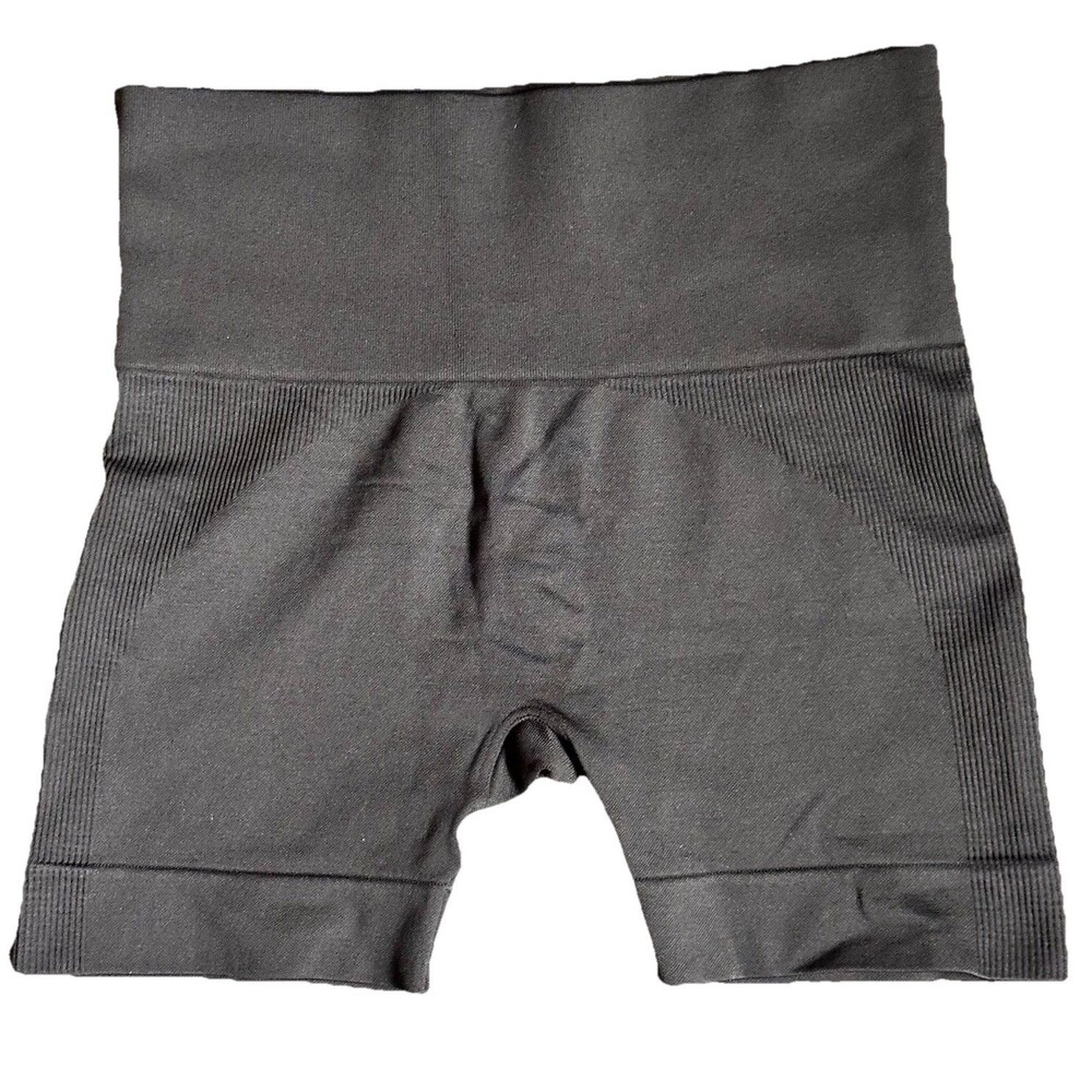 SET Active SCULPTFLEX Brown Seamless Power Shorts Sz S Sport Gym Workout Cycling